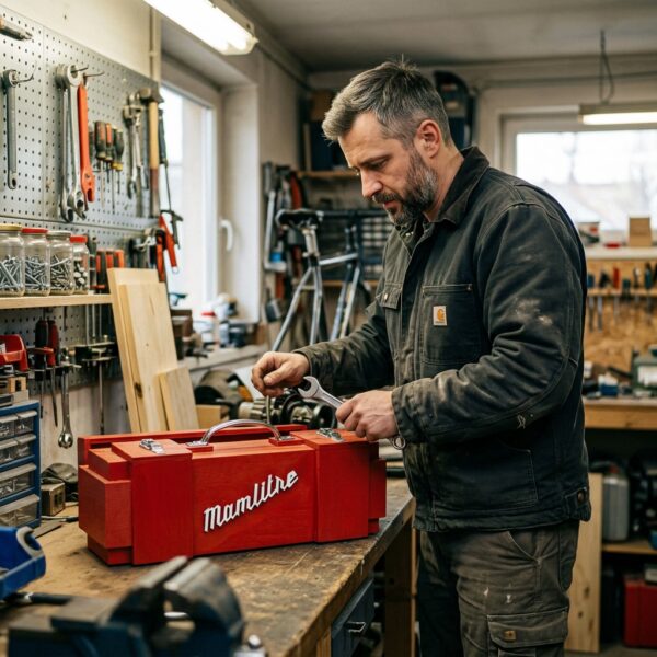 Praktyczny prezent dla budowlańca - Skrzynka na alkohol MAMLITRE  ZESTAW PREMIUM