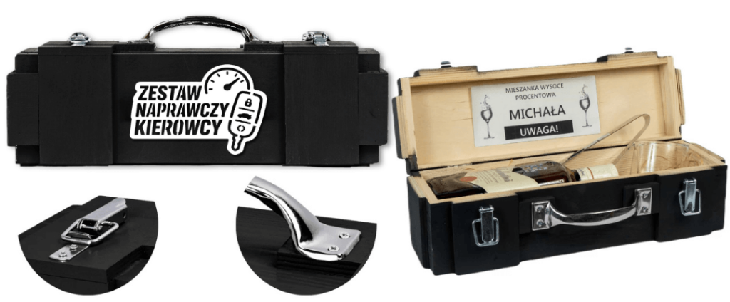 Zestaw prezentowy dla zawodowego kierowcy – widok ogólny skrzynki