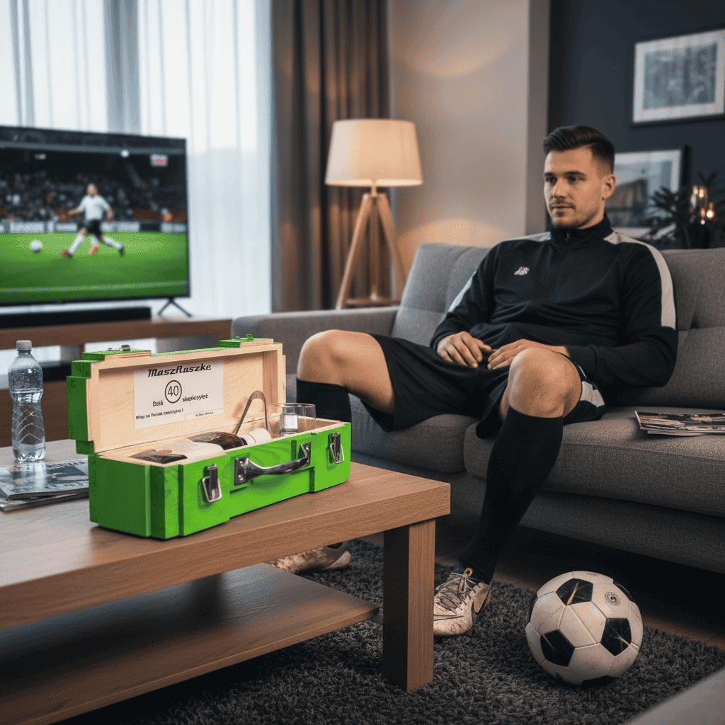 Prezent dla trenera – skrzynka na trunki z dedykacją