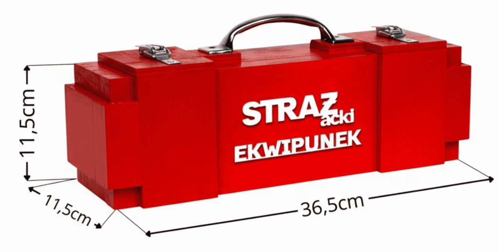 Prezent dla strażaka – skrzynka na whisky z personalizacją