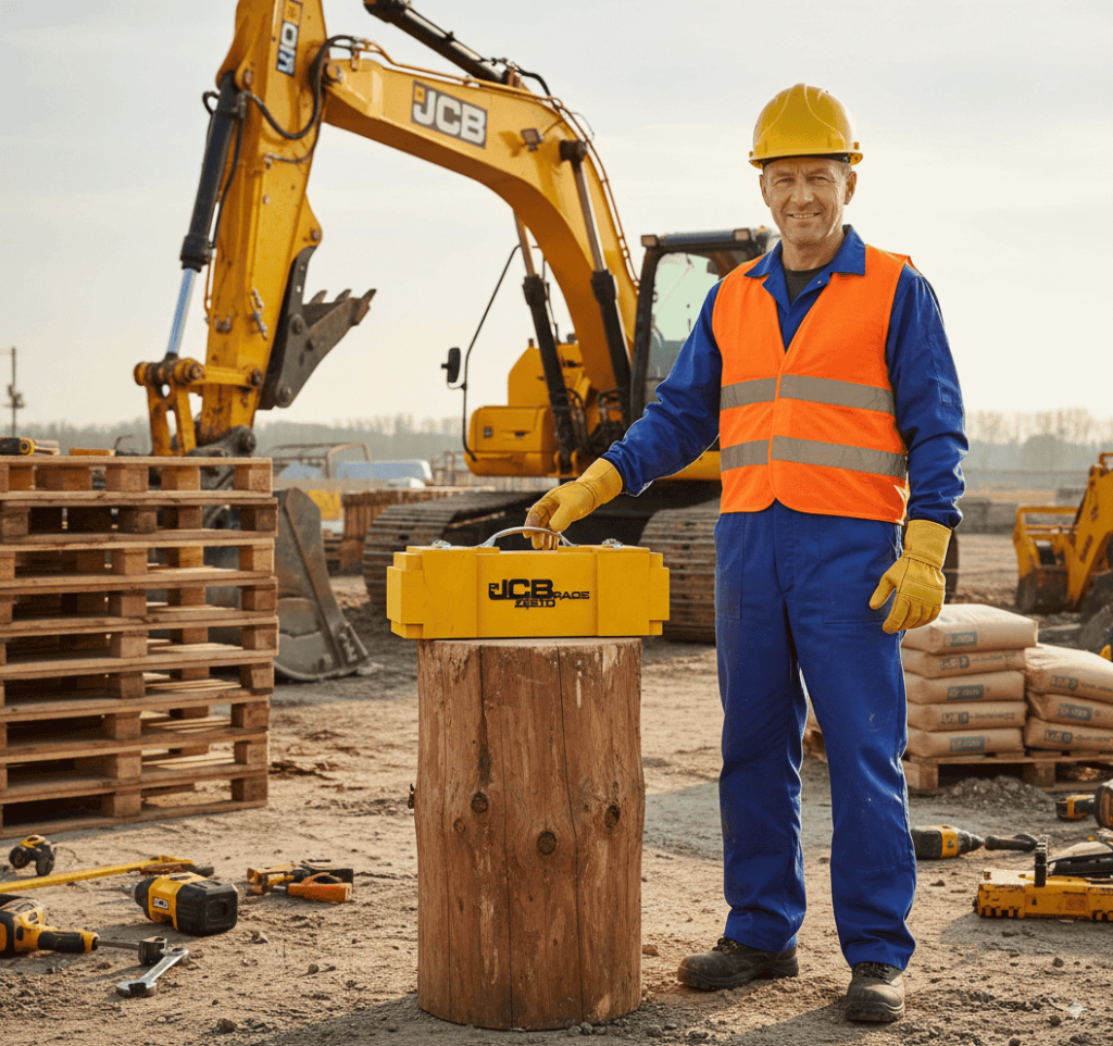 Prezent dla operatora koparki – skrzynka na trunki z dedykacją
