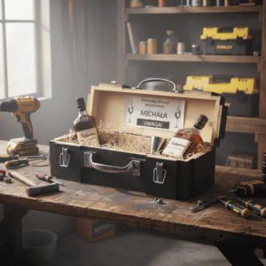 Zestaw alkoholowy – prezent dla budowlańca od kolegów z pracy