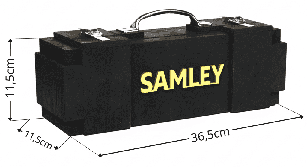 Drewniana skrzynka na whisky – elegancki prezent dla budowlańca