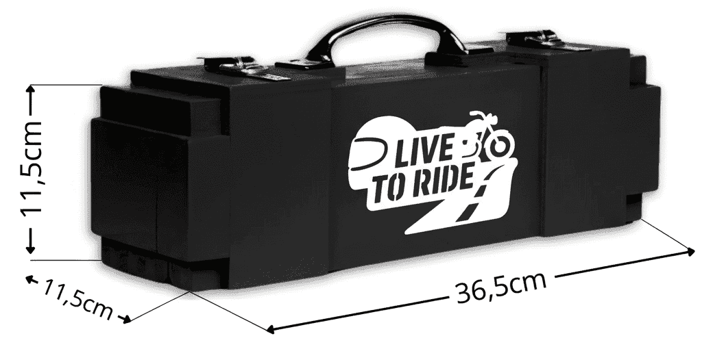 Prezent dla motocyklisty – skrzynka na trunki z dedykacją