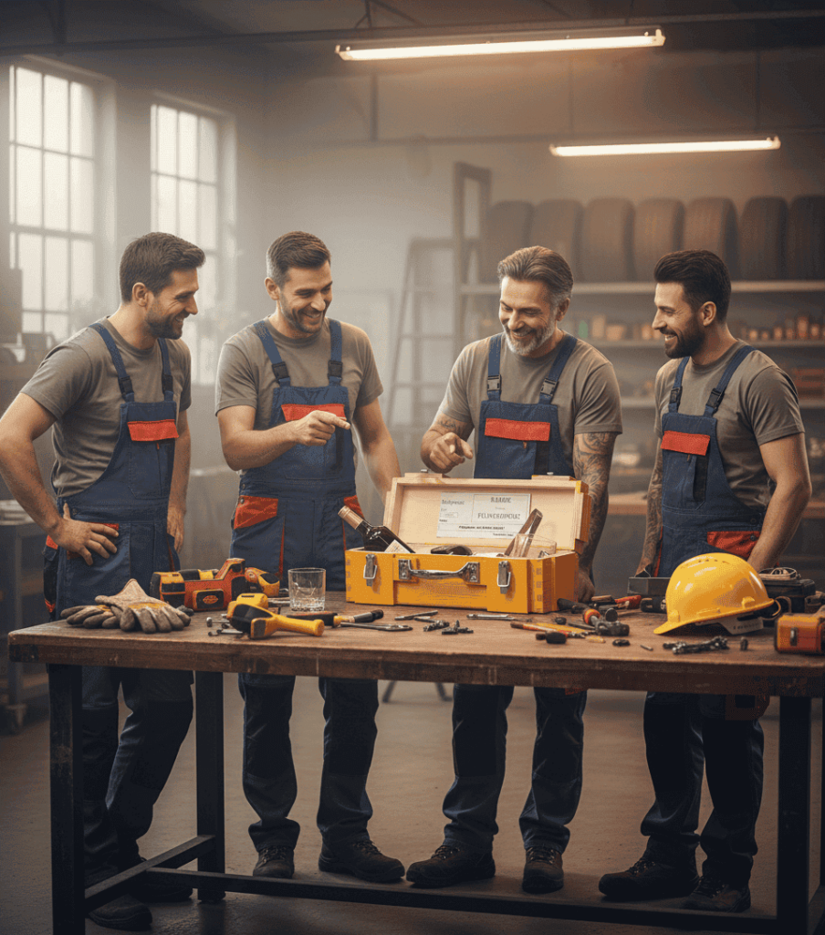 Personalizowana skrzynka na alkohol – wyjątkowy podarunek dla budowlańca