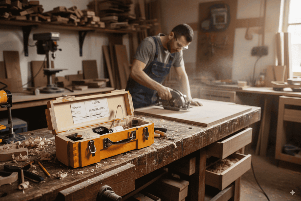 Prezent dla stolarza – elegancki zestaw na whisky z personalizacją