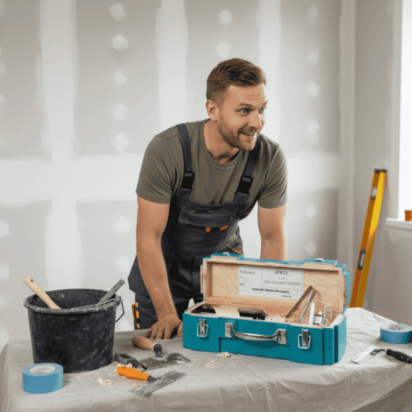 Oryginalny prezent dla kolegi z pracy - Skrzynka na alkohol – MASZFLASZKE  ZESTAW PREMIUM