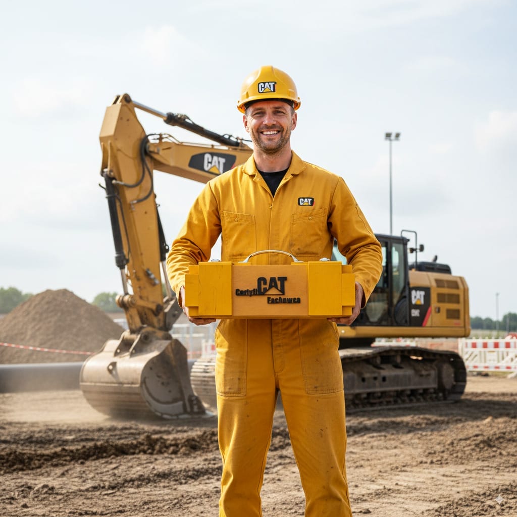 Skrzynka na alkohol dla operatora koparki – personalizowany prezent z grawerem