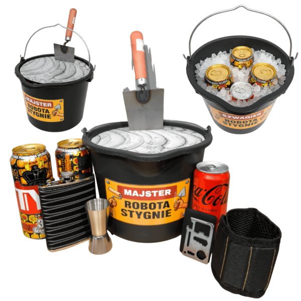 Śmieszny Prezent dla Faceta BUDOWLAŃCA na Urodziny WIADRO MAJSTRA VIP