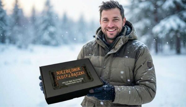 Czapka Zimowa z Latarką LED USB – Praktyczny Prezent dla Mężczyzny C01