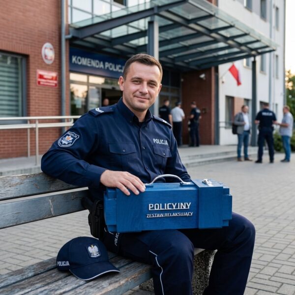 SKrzynka na alkohol prezent dla policjanta