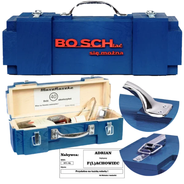 BOSCHlać się można skrzynka na wódkę i inne trunki