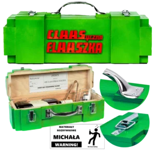 CLAASyczna FLAASZKA skrzynka na alkohol CLAAS Can-Bar