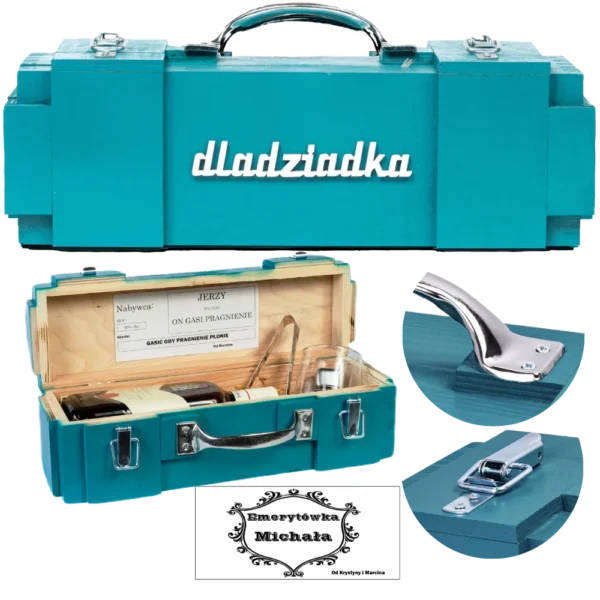 DlaDziadka skrzynka na alkohol imitacja makity ciekawy prezent dla dziadka