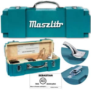 Maszlitr skrzynka prezentowa na alkohol imitacja Makity Can-Bar