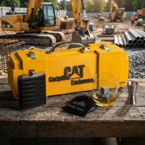 Skrzynka na alkohol Zestaw VIP Certyfi CAT Fachowca prezent dla operatora koparki Can-Bar