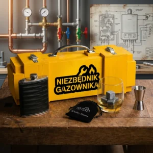 Skrzynka na alkohol Niezbędnik Gazownika Zestaw Premium podziękowanie dla pracownika gazowni Can-Bar