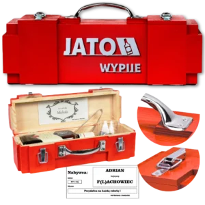 Skrzynka na alkohol prezent dla budowlańca JATO Wypiję Can-Bar