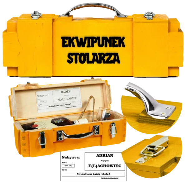 Prezent dla stolarza do warsztatu – 5 pomysłów z charakterem 6 Skrzynka Stolarski Ekwipunek – prezent dla stolarza do warsztatu