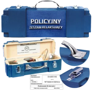 Skrzynka prezent dla policjanta Policyjny Zestaw Relaksujący Can-Bar