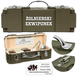 Skrzynka na alkohol prezent dla wojskowego żołnierza Żołnierski Ekwipunek Can-Bar