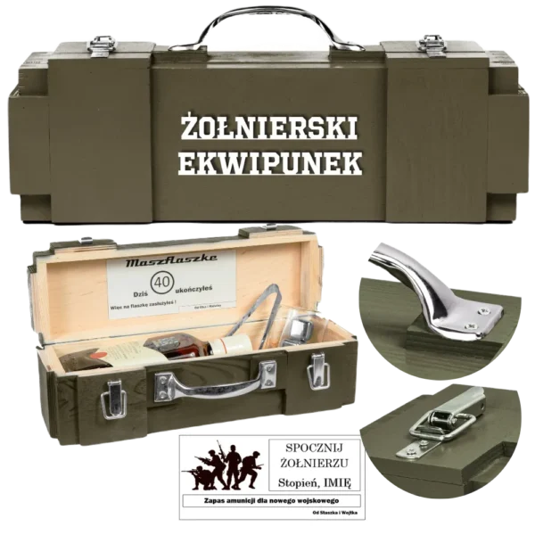 Skrzynka prezent dla wojskowego żołnierza- Żołnierski Ekwipunek
